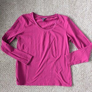 NWOT Long Tall Sally long sleeve shirt with satin trim, size XL (tall)